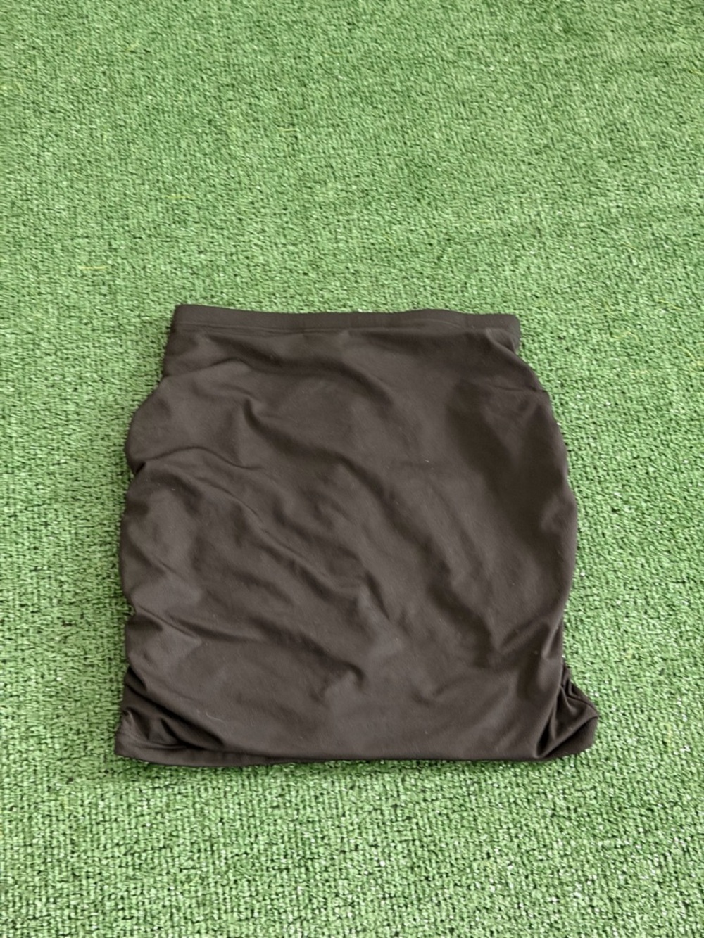 Black Ruched skirt